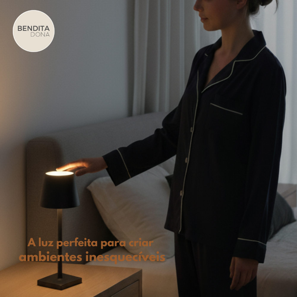 Luminária LED Sem Fio - LumiTouch