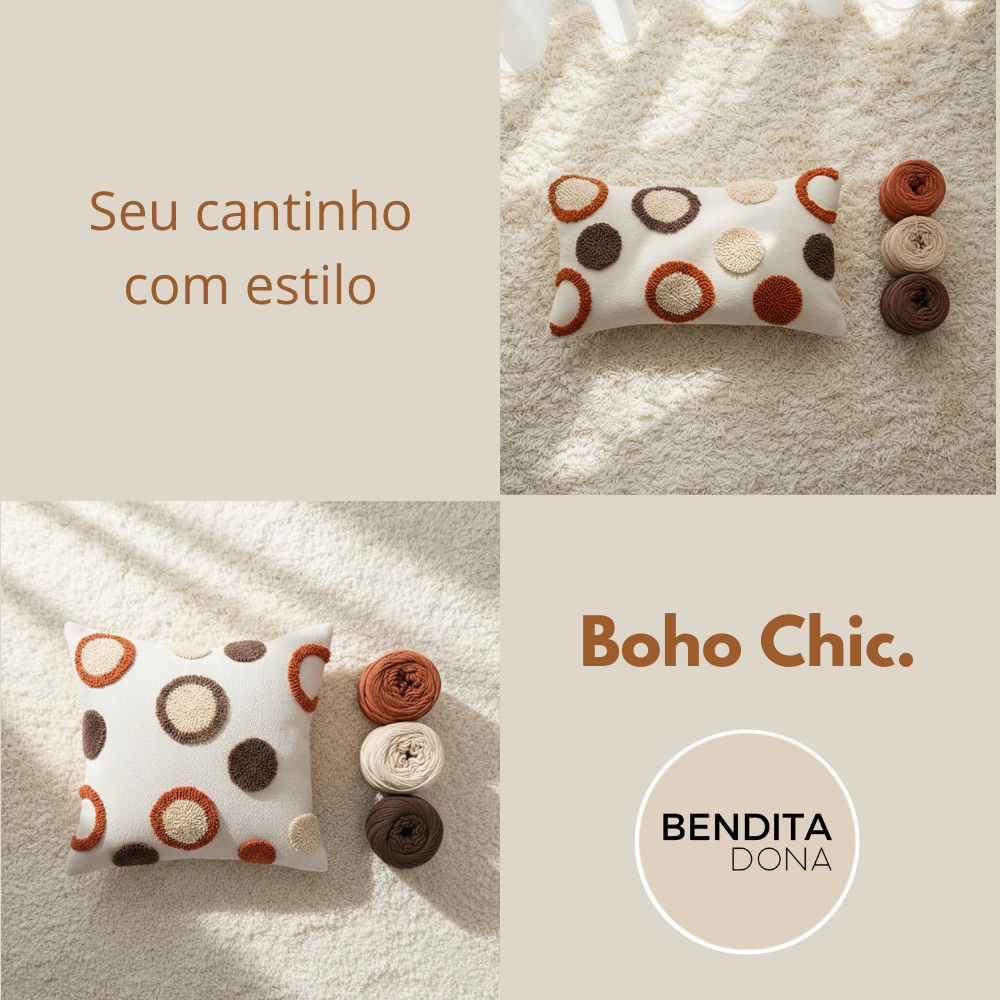 Capa de almofada Bordado Tufado - Dottie