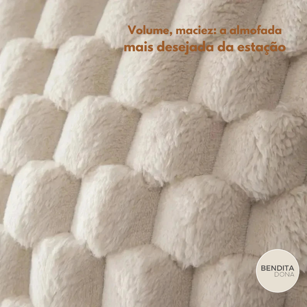 Capa de Almofada 3D de Pelúcia - Fluffy