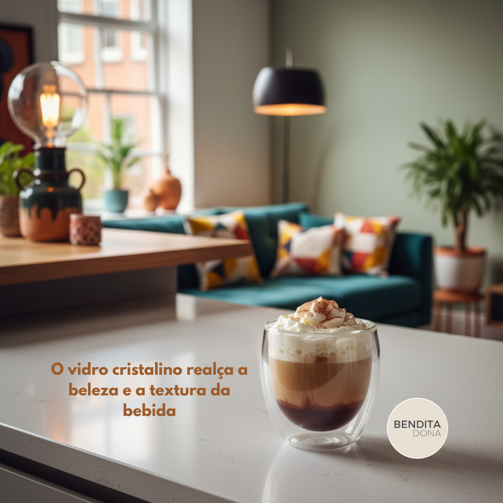 Copo de Vidro Duplo Borossilicato - BORO