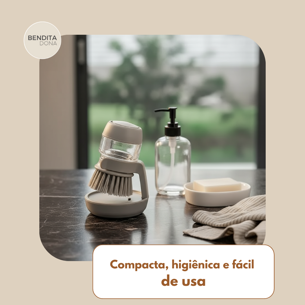 Escova com Dispenser de Sabão - Soapix