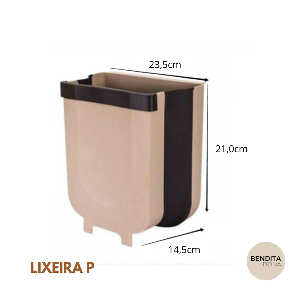 Lixeira dobrável de plástico - FlexBin