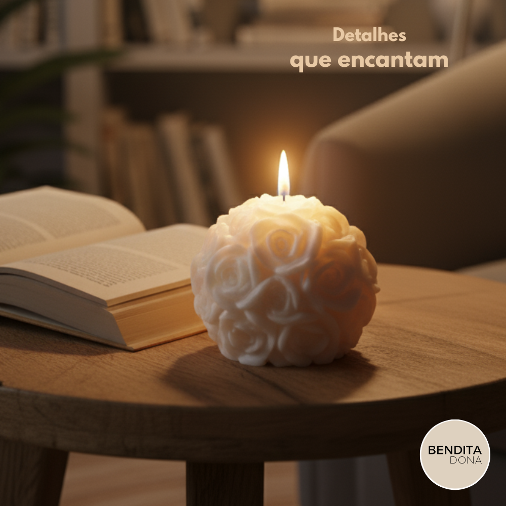 Vela Decorativa de Flor – Lily