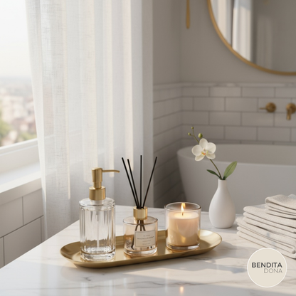 Bandeja de Metal Oval - Gleam