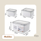 KIT 3 Organizadores de Geladeira com Cesto Drenante - FreshBox