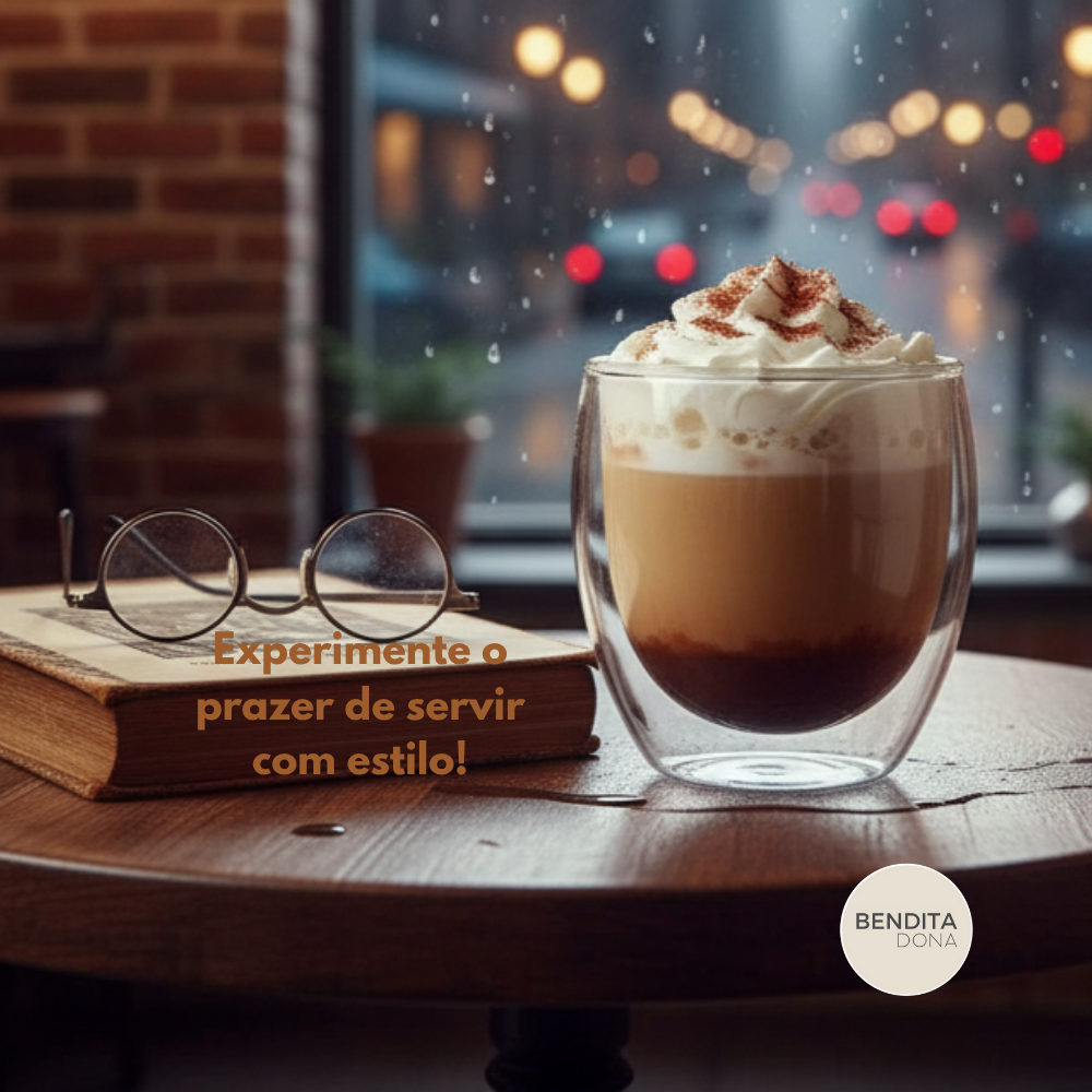 Copo de Vidro Duplo Borossilicato - BORO