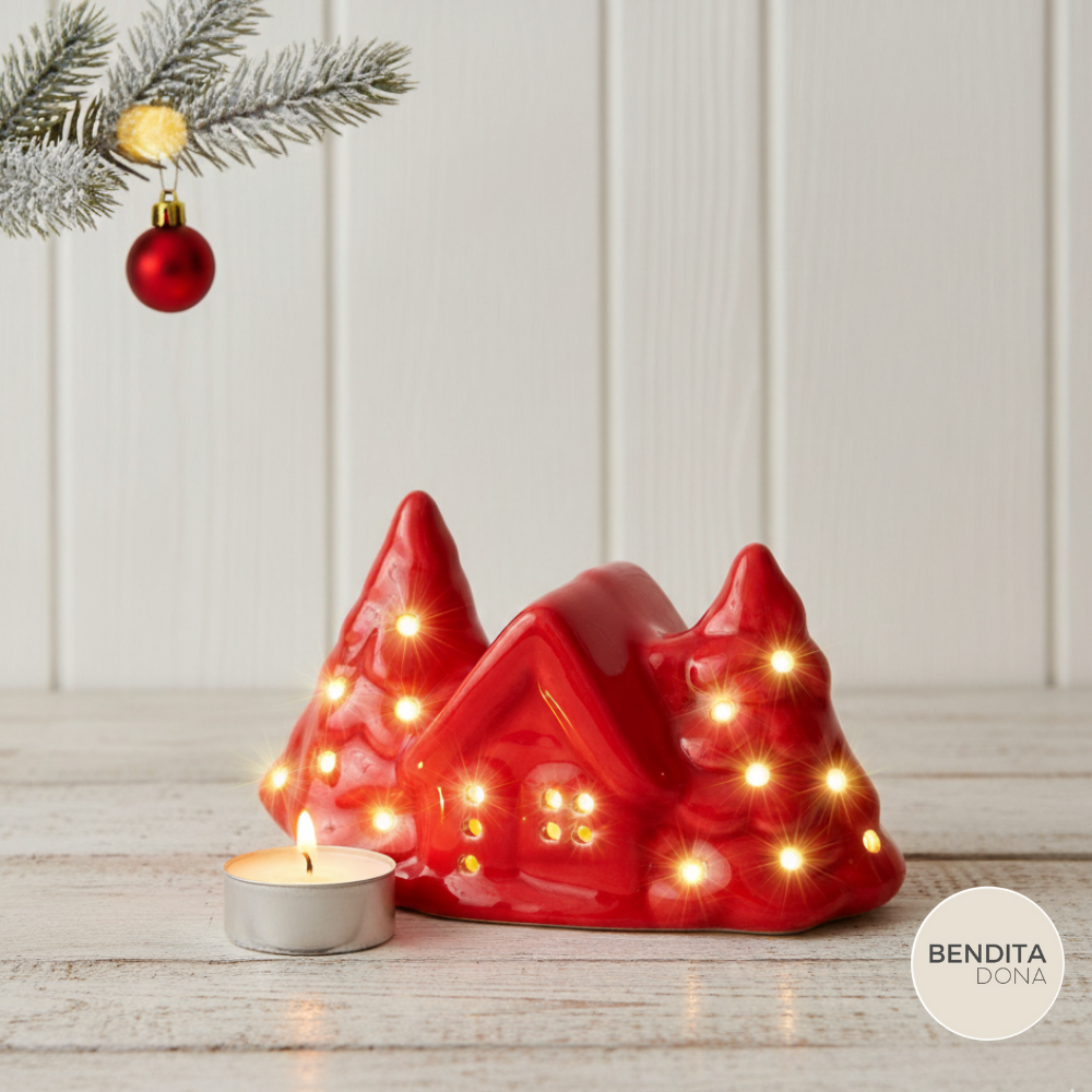 Casinha de Natal com Rechaud – Holly