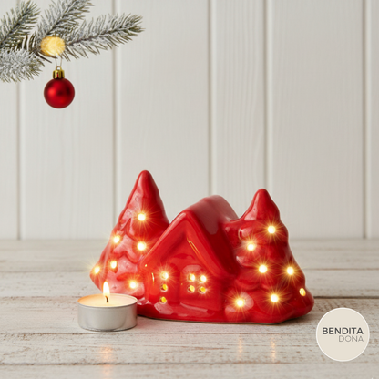 Casinha de Natal com Rechaud – Holly