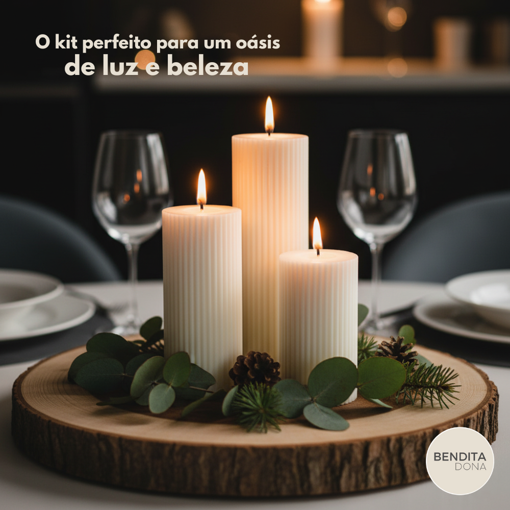 Vela Decorativa Cilíndrica - Pillar