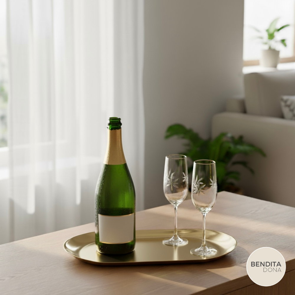 Bandeja de Metal Oval - Gleam