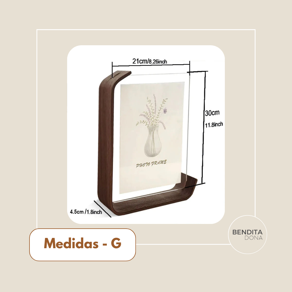 Porta-Retrato em Madeira Natural - FramiFY