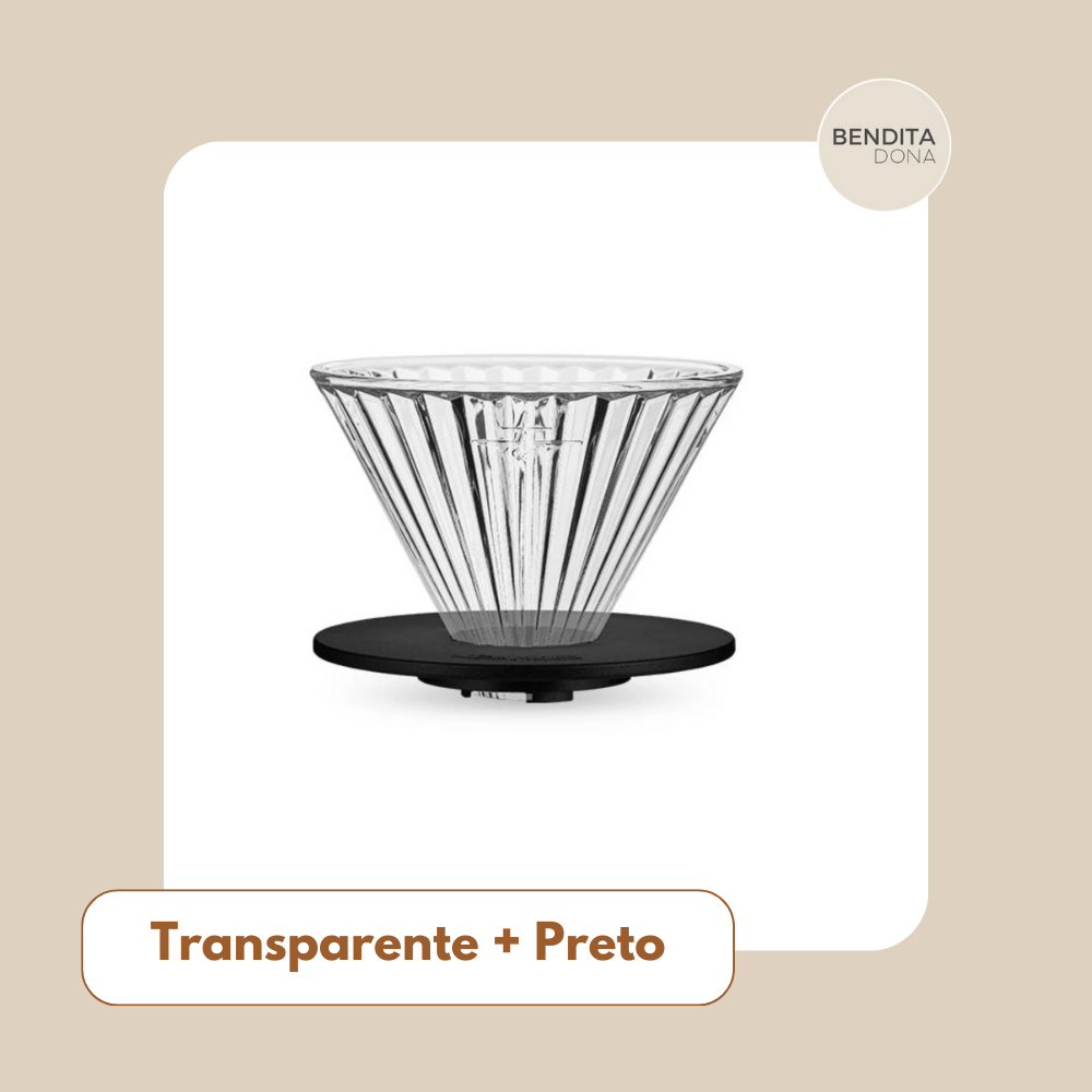 Gotejador de Café em Vidro 60° - Dripper