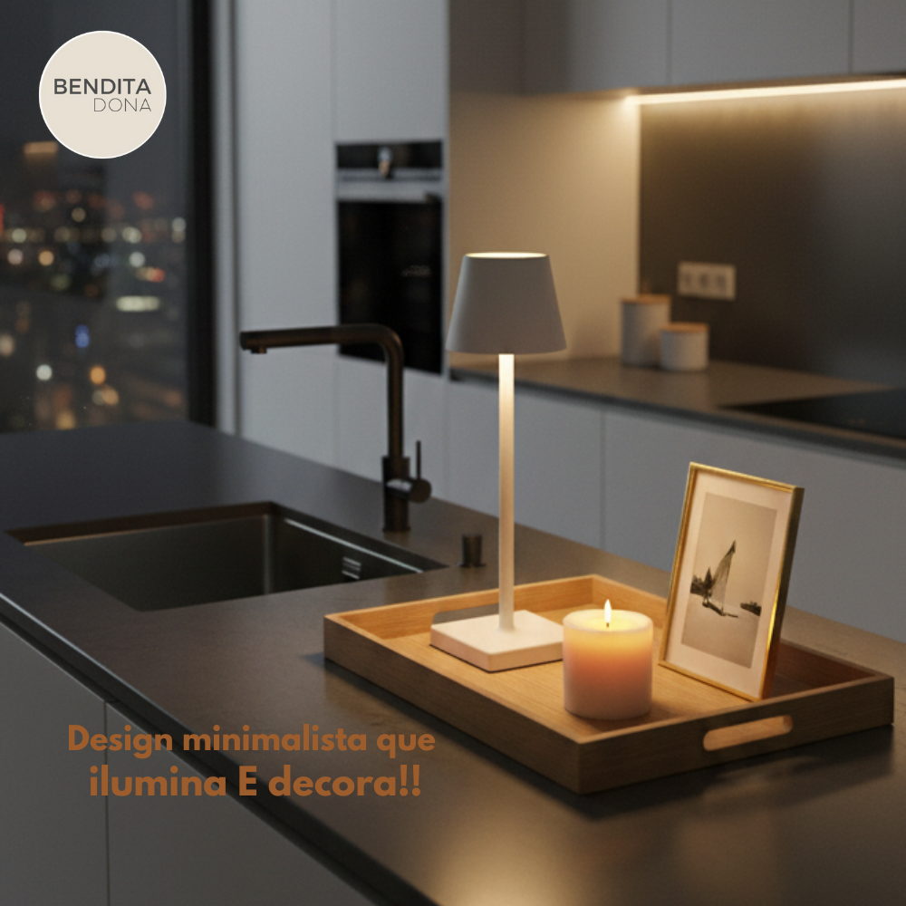 Luminária LED Sem Fio - LumiTouch