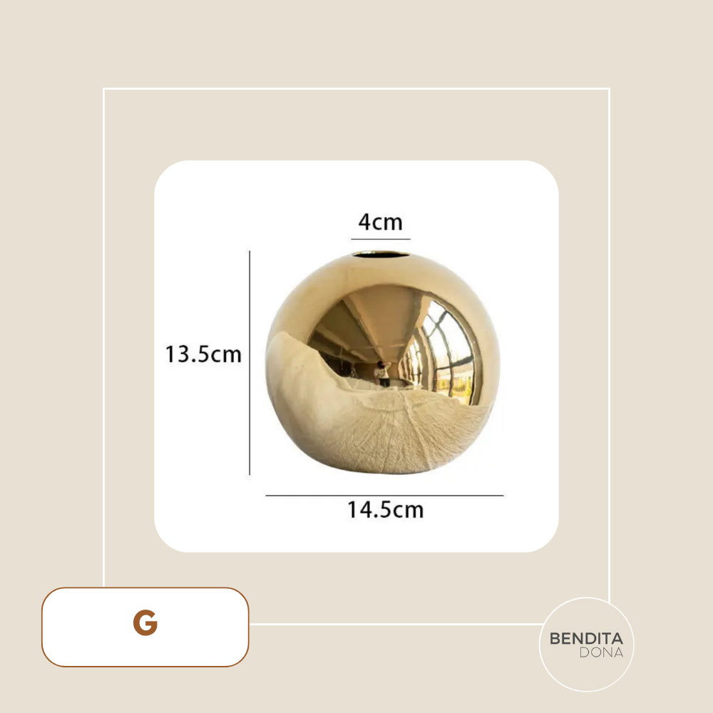 Vaso Gold Brilhante - Aura