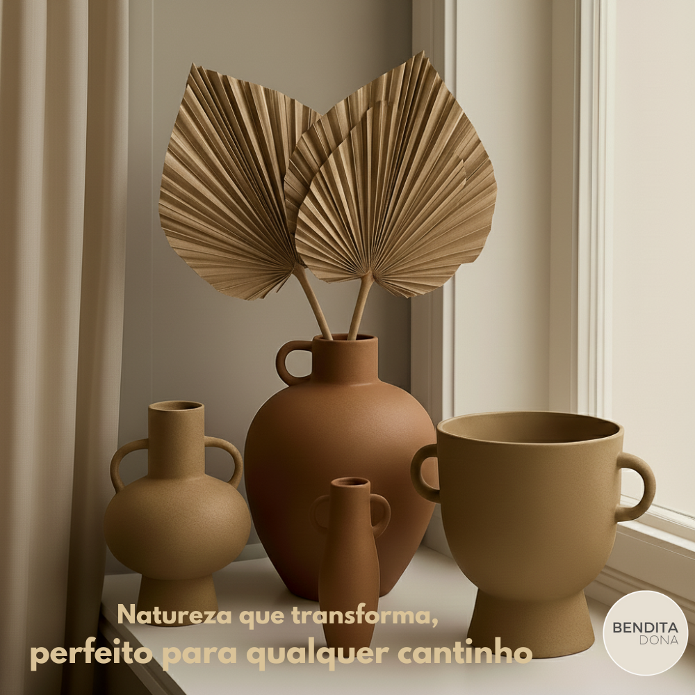 Folha de Palmeira Seca Natural - Boho Decor