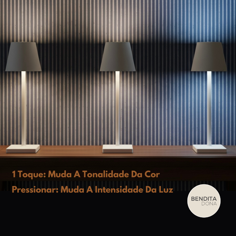 Luminária LED Sem Fio - LumiTouch