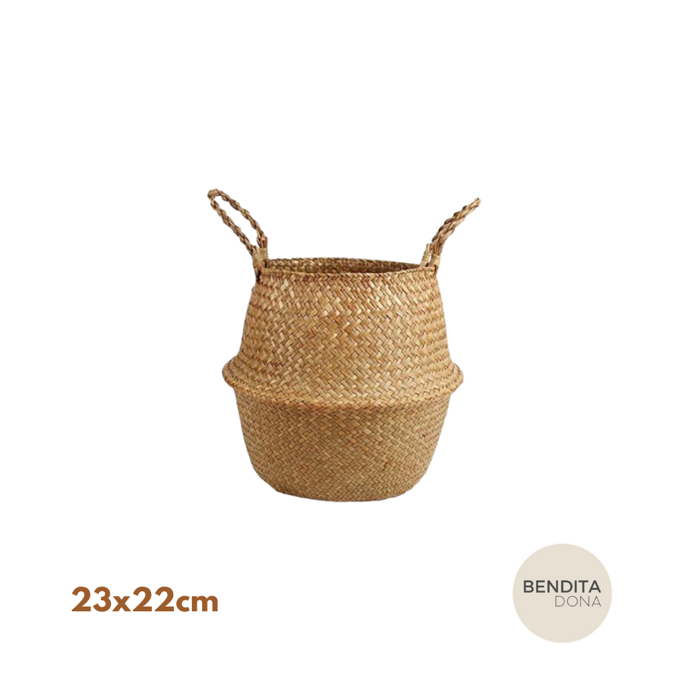 Cesto de Palha Natural- Nesty