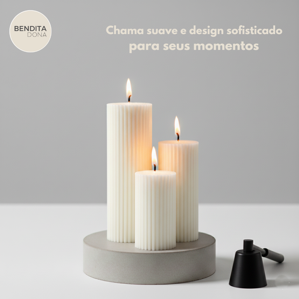 Vela Decorativa Cilíndrica - Pillar