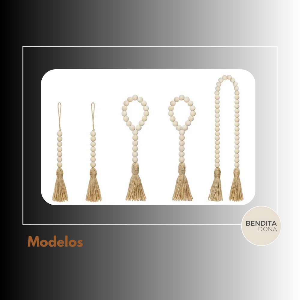 Colar de Miçangas de Madeira - Oakra