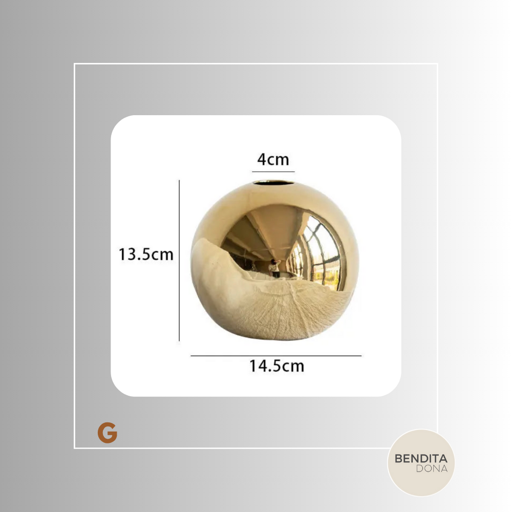 Vaso Gold Brilhante - Aura