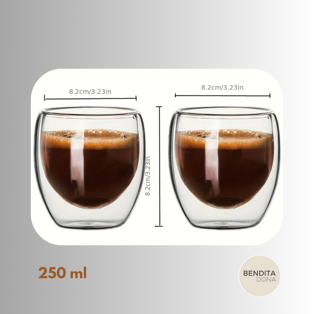 Copo de Vidro Duplo Borossilicato - BORO