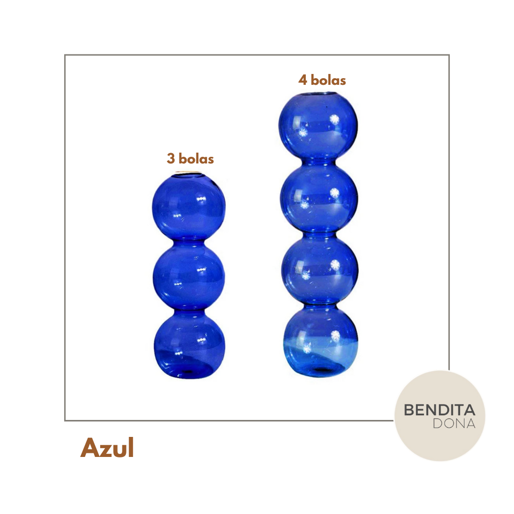 Vaso Decorativo de Vidro -  Bubble