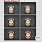 Kit 6 Canecas de Natal em Vidro (250ml) - Santa Claus