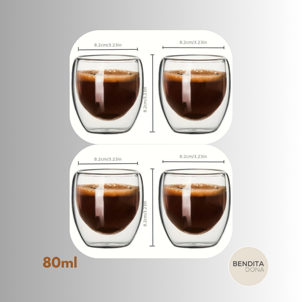 Copo de Vidro Duplo Borossilicato - BORO