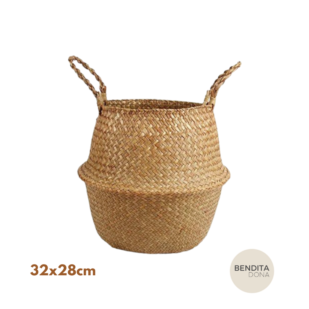 Cesto de Palha Natural- Nesty