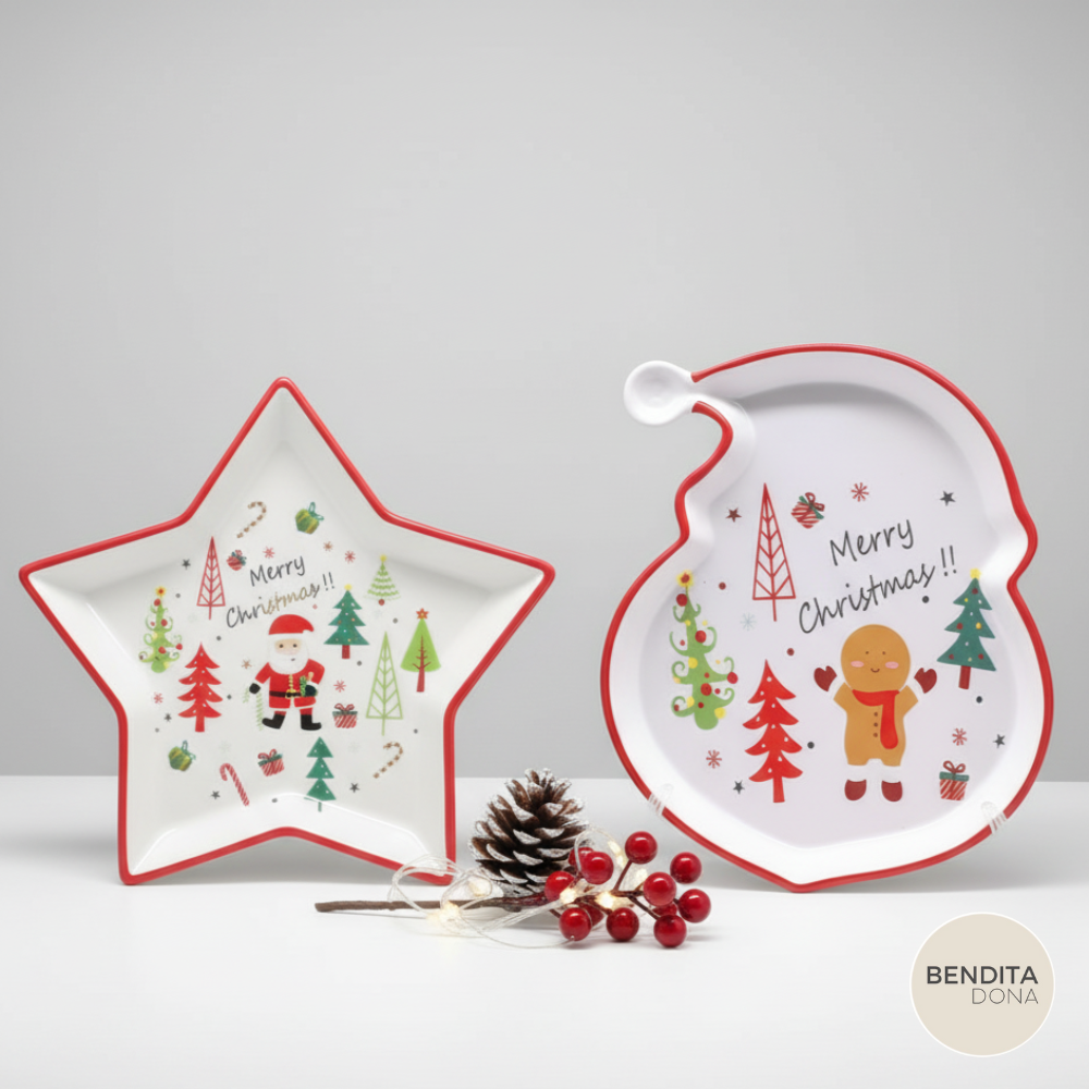 Petisqueira Natalina de Cerâmica