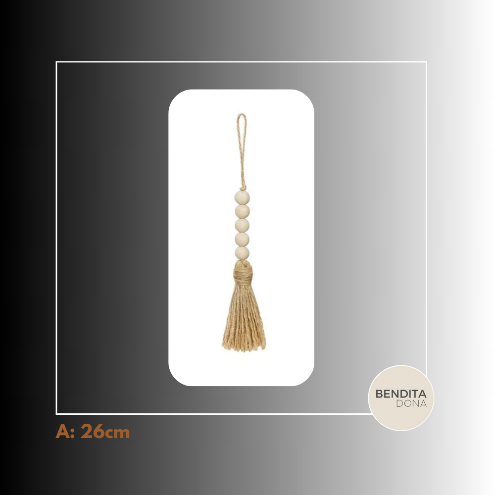 Colar de Miçangas de Madeira - Oakra