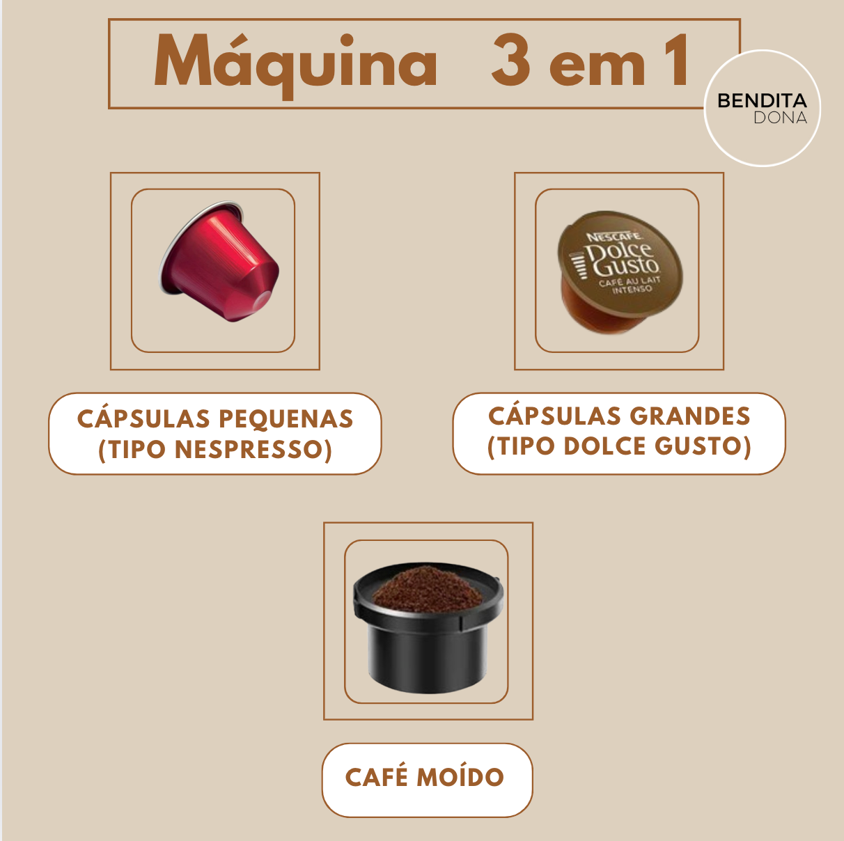 Máquina de café portátil 3 em 1  - HandBrew