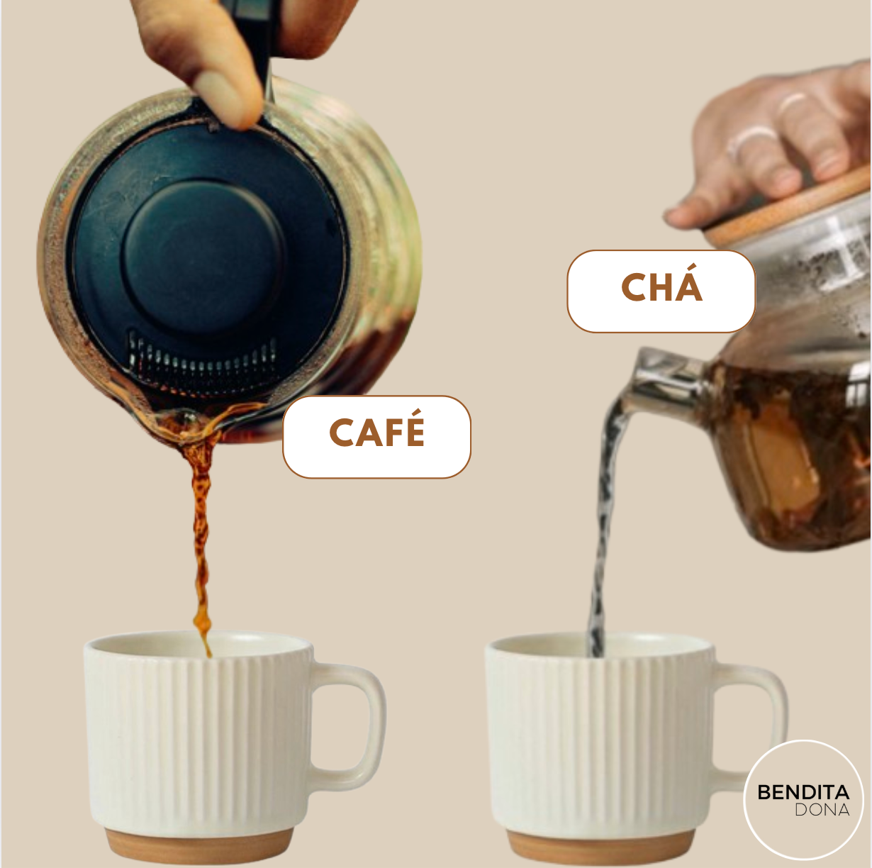 Caneca canelada para café ou chá - COZY