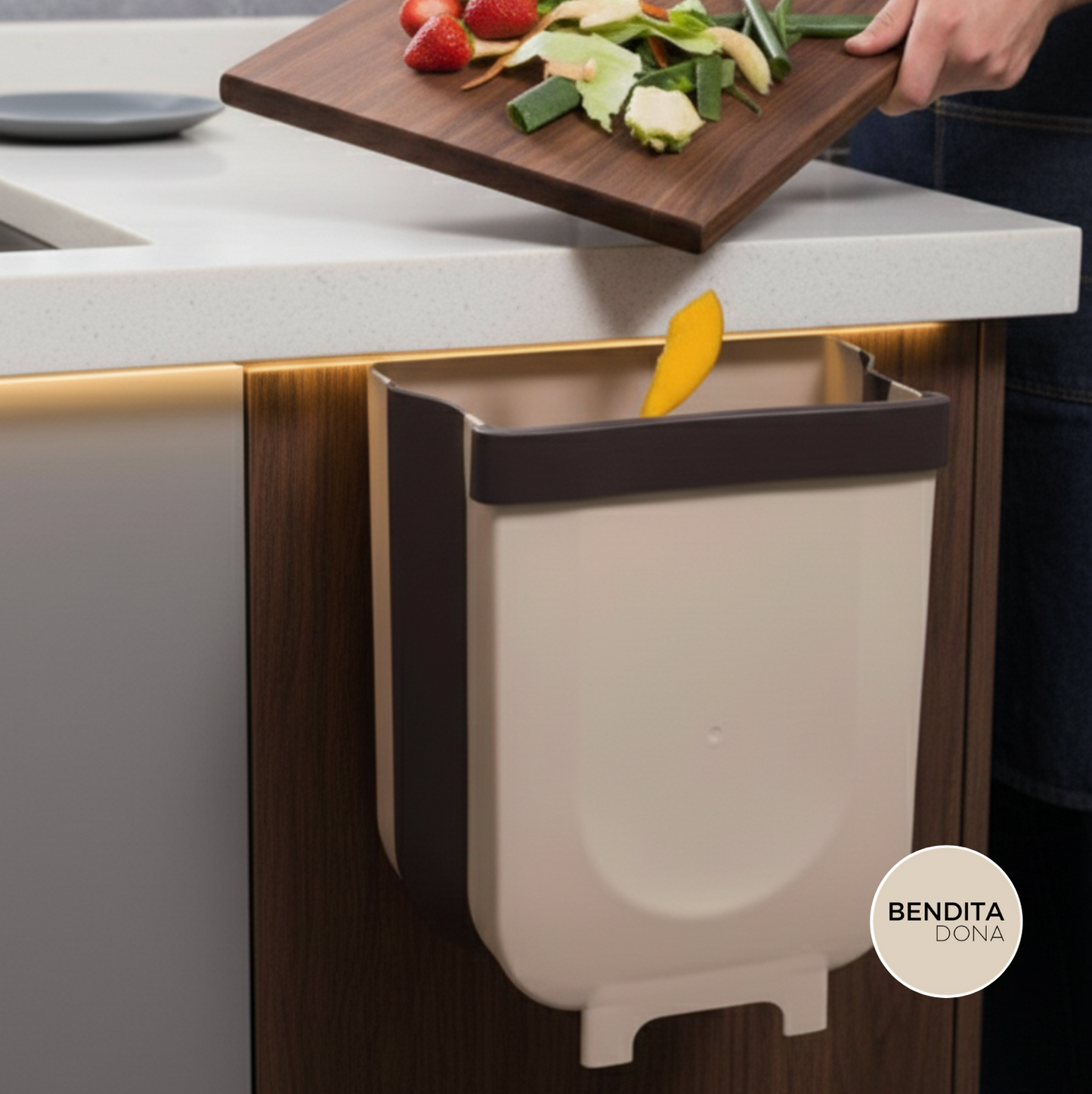 Lixeira dobrável de plástico - FlexBin