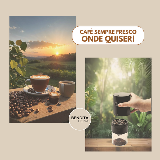 Moedor Portátil Elétrico de Café - FRESHY