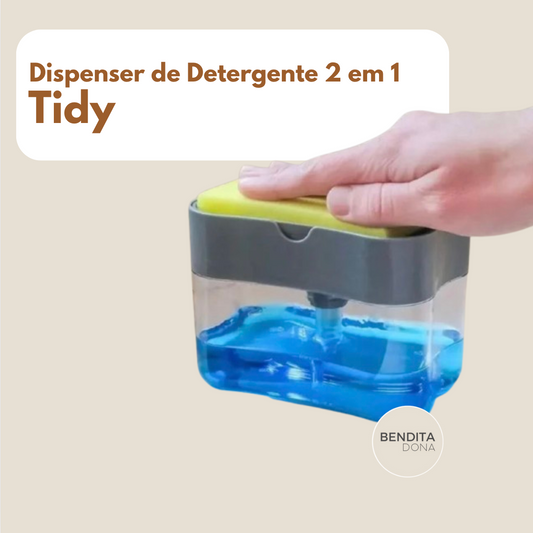 Dispenser de Detergente 2 em 1 - Tidy