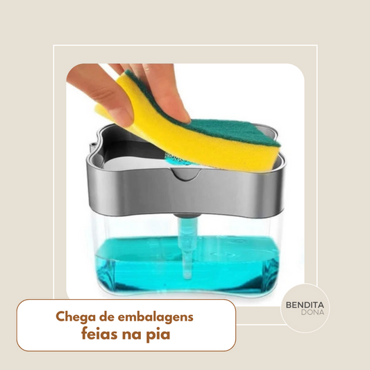Dispenser de Detergente 2 em 1 - Tidy
