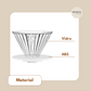 Gotejador de Café em Vidro 60° - Dripper