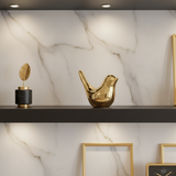 Pássaro Dourado de Cerâmica - Flynn