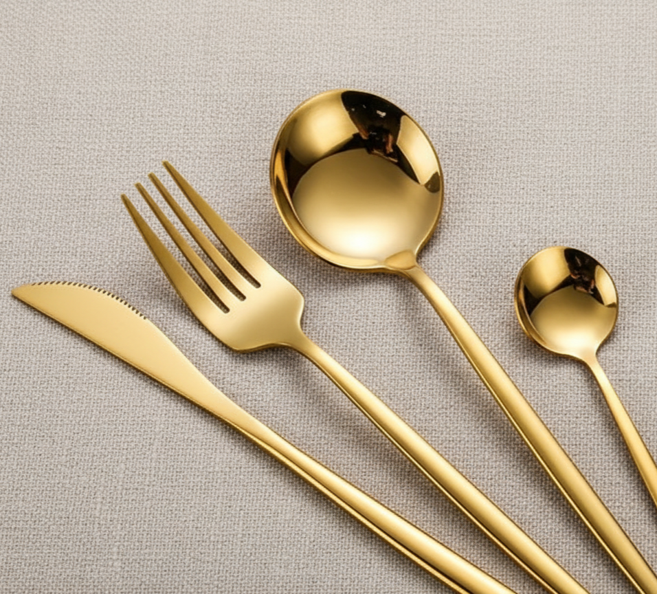 Conjunto de talheres de aço inox 24 peças - Luxe