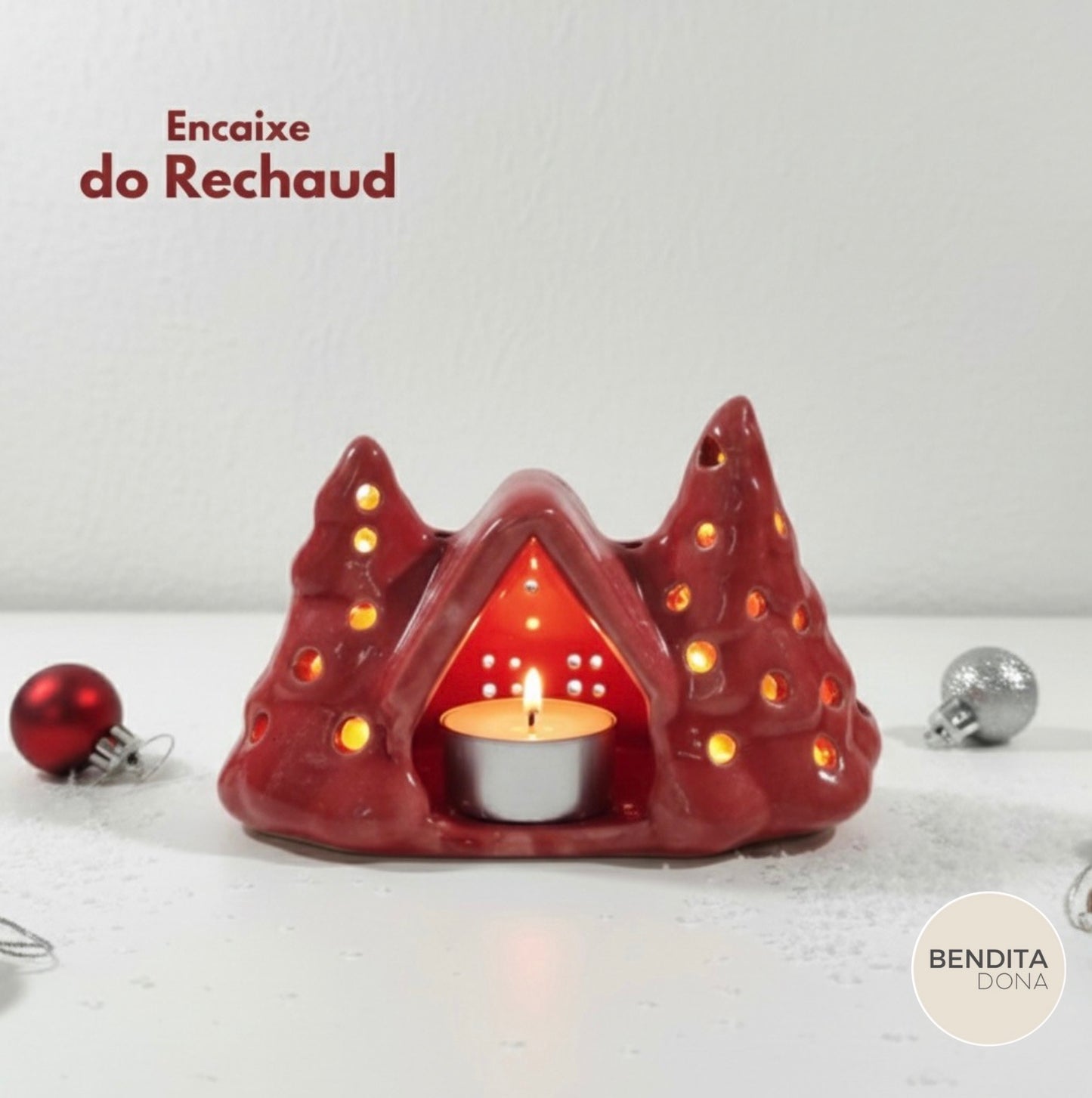 Casinha de Natal com Rechaud – Holly